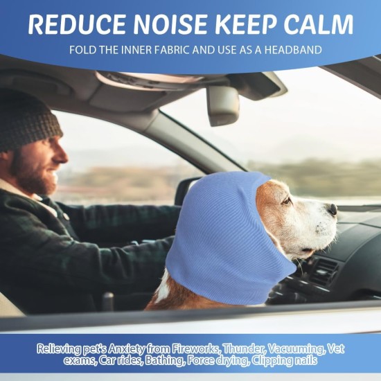 Happy Hoodie for Dogs & Cats, Noise & Hearing Protection, Soothing Earmuffs, Ear & Wind Protection, Reduces Fear of Fireworks, Ideal for the Time After Surgery, L (Black) Happy Hoodie for Dogs & Cats, Noise & Hearing Protection, Soothing Earmuffs, Ear & Wind Protection, Reduces Fear of Fireworks, Ideal for the Time After Surgery, L (Black)