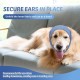 Happy Hoodie for Dogs & Cats, Noise & Hearing Protection, Soothing Earmuffs, Ear & Wind Protection, Reduces Fear of Fireworks, Ideal for the Time After Surgery, L (Black)
