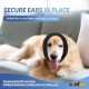 Happy Hoodie for Dogs & Cats, Noise & Hearing Protection, Soothing Earmuffs, Ear & Wind Protection, Reduces Fear of Fireworks, Ideal for the Time After Surgery, L (Black)