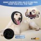 Happy Hoodie for Dogs & Cats, Noise & Hearing Protection, Soothing Earmuffs, Ear & Wind Protection, Reduces Fear of Fireworks, Ideal for the Time After Surgery, L (Black)