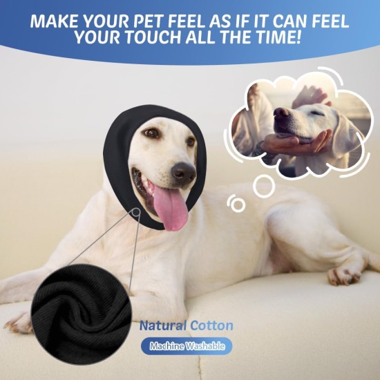 Happy Hoodie for Dogs & Cats, Noise & Hearing Protection, Soothing Earmuffs, Ear & Wind Protection, Reduces Fear of Fireworks, Ideal for the Time After Surgery, S (Black) Happy Hoodie for Dogs & Cats, Noise & Hearing Protection, Soothing Earmuffs, Ear & Wind Protection, Reduces Fear of Fireworks, Ideal for the Time After Surgery, S (Black)