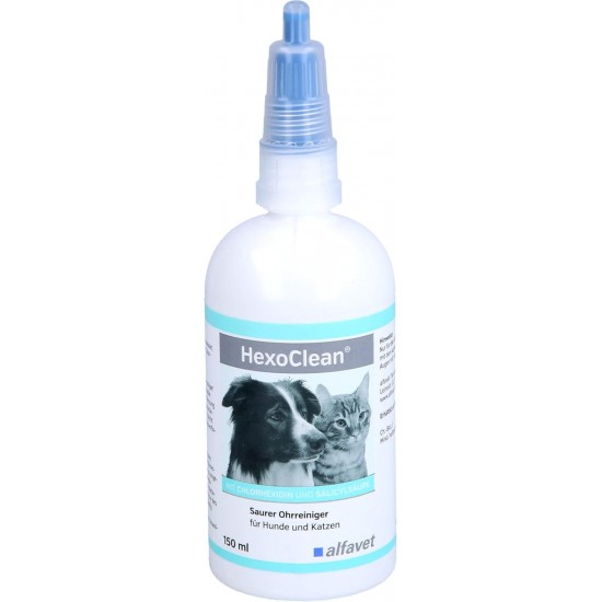 Hexoclean Acid Ear Cleaner for Dogs and Cats 150 ml Hexoclean Acid Ear Cleaner for Dogs and Cats 150 ml
