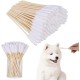 Heyu-Lotus Pack of 100 Dog Cotton Buds Ear Cleaner, 15 cm Ear Cleaning for Dogs, Wooden Ear Cleaning for Pets, Dogs, Ear Cleaning Sticks for Dogs, Cats Heyu-Lotus Pack of 100 Dog Cotton Buds Ear Cleaner, 15 cm Ear Cleaning for Dogs, Wooden Ear Cleaning for Pets, Dogs, Ear Cleaning Sticks for Dogs, Cats