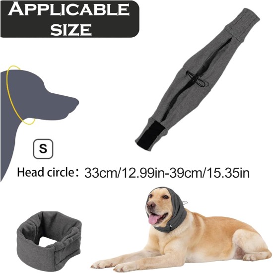 Hundehalsband Ohrenschützer, Bequeme Hunde-Ohrenschützer, Verstellbare Ohrenschutz Hund, Beruhigende Ohrenschützer für Hunde, Hunde-Ohrenschutz, zur Angstlinderung Beruhigung (Größe S) Hundehalsband Ohrenschützer, Bequeme Hunde-Ohrenschützer, Verstellbare Ohrenschutz Hund, Beruhigende Ohrenschützer für Hunde, Hunde-Ohrenschutz, zur Angstlinderung Beruhigung (Größe S)