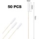 JJPJL Pack of 50 long cotton buds, dog cotton buds, ear cleaner, cotton buds, large, ear cleaning sticks, for pets, dogs, cats, 15 cm