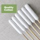 JJPJL Pack of 50 long cotton buds, dog cotton buds, ear cleaner, cotton buds, large, ear cleaning sticks, for pets, dogs, cats, 15 cm