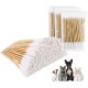 KHIRY Pack of 300 Dog Cotton Buds Ear Cleaner for Pets Ear Cleaning for Dogs, 15 cm Ear Cleaner Ear Cleaning Sticks for Pets Dog, Cat
