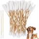 KMKANPO Pack of 50 15 cm Dog Cotton Buds, Ear Cleaner for Pets, Ear Cleaning Sticks for Dogs, Cotton Buds with Double Round Tip, Cotton Ear Sticks for Pets, Dogs, Cats KMKANPO Pack of 50 15 cm Dog Cotton Buds, Ear Cleaner for Pets, Ear Cleaning Sticks for Dogs, Cotton Buds with Double Round Tip, Cotton Ear Sticks for Pets, Dogs, Cats