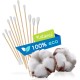 Kosmetex 100 x Ear Cleaning for Dogs, 15 cm, Wide 1 cm Thick Cotton Head, Cotton Buds, Long Large Head, Ear Cleaner, Ear Cleaning Sticks for Pets, Dogs, Cats