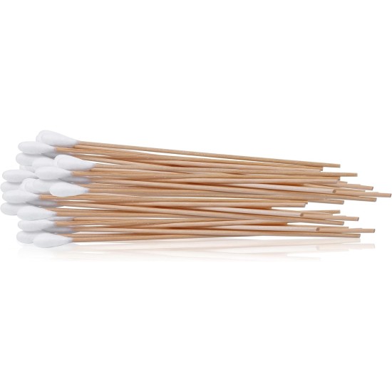 Kosmetex 100 x Ear Cleaning for Dogs, 15 cm, Wide 1 cm Thick Cotton Head, Cotton Buds, Long Large Head, Ear Cleaner, Ear Cleaning Sticks for Pets, Dogs, Cats Kosmetex 100 x Ear Cleaning for Dogs, 15 cm, Wide 1 cm Thick Cotton Head, Cotton Buds, Long Large Head, Ear Cleaner, Ear Cleaning Sticks for Pets, Dogs, Cats
