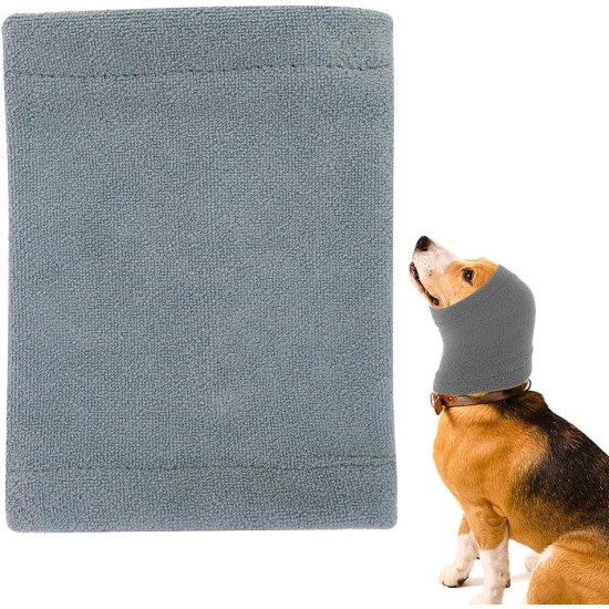 LDDYKZY Earmuffs for Dogs, Pack of 2, Pet Warm Earmuffs, Thickened Warm Accessories, Noise Protection, Pet Dog Headscarf, Elastic Earmuffs for Dogs (M, Grey) LDDYKZY Earmuffs for Dogs, Pack of 2, Pet Warm Earmuffs, Thickened Warm Accessories, Noise Protection, Pet Dog Headscarf, Elastic Earmuffs for Dogs (M, Grey)