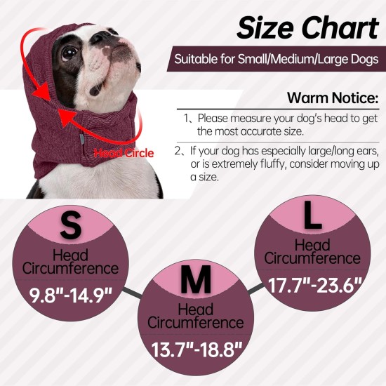 Lelepet Dog Ear Protection, Ear Protection for Dogs, Dog Earmuffs for Noise Reduction, Dog Ear Care, Dog Neck and Ear Warmers for Dogs, Soothing Hoodie for Dogs, Grey S Lelepet Dog Ear Protection, Ear Protection for Dogs, Dog Earmuffs for Noise Reduction, Dog Ear Care, Dog Neck and Ear Warmers for Dogs, Soothing Hoodie for Dogs, Grey S