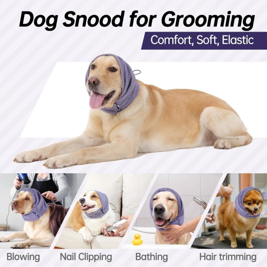 Lelepet Dog Ear Protection, Ear Protection for Dogs, Dog Earmuffs for Noise Reduction, Dog Ear Care, Dog Neck and Ear Warmers for Dogs, Soothing Hoodie for Dogs, Grey S Lelepet Dog Ear Protection, Ear Protection for Dogs, Dog Earmuffs for Noise Reduction, Dog Ear Care, Dog Neck and Ear Warmers for Dogs, Soothing Hoodie for Dogs, Grey S
