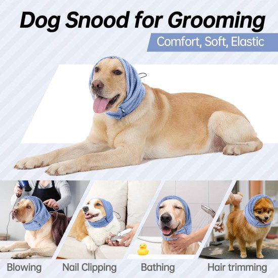 Lelepet Dog Ear Protection, Ear Protection for Dogs, Dog Earmuffs for Noise Reduction, Dog Ear Care, Dog Neck and Ear Warmers for Dogs, Soothing Hoodie for Dogs, Grey S Lelepet Dog Ear Protection, Ear Protection for Dogs, Dog Earmuffs for Noise Reduction, Dog Ear Care, Dog Neck and Ear Warmers for Dogs, Soothing Hoodie for Dogs, Grey S