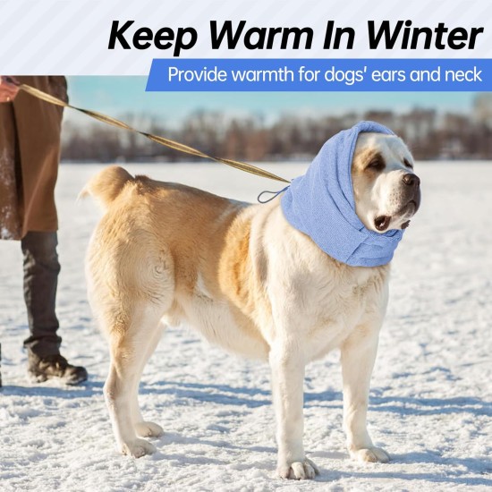 Lelepet Dog Ear Protection, Ear Protection for Dogs, Dog Earmuffs for Noise Reduction, Dog Ear Care, Dog Neck and Ear Warmers for Dogs, Soothing Hoodie for Dogs, Grey S Lelepet Dog Ear Protection, Ear Protection for Dogs, Dog Earmuffs for Noise Reduction, Dog Ear Care, Dog Neck and Ear Warmers for Dogs, Soothing Hoodie for Dogs, Grey S