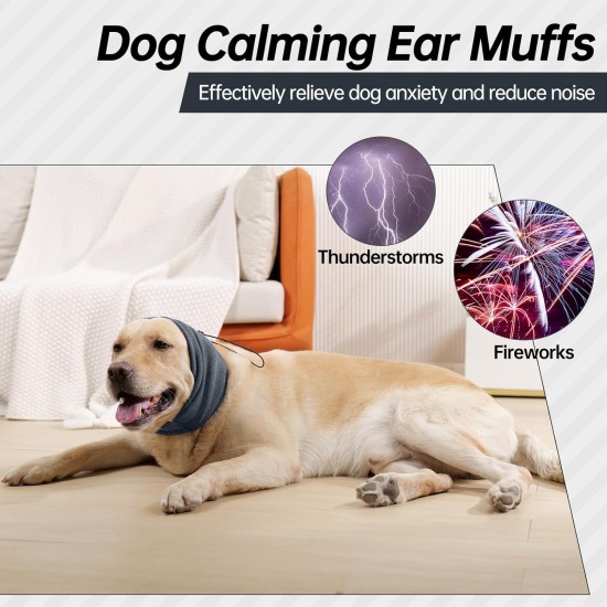 Lelepet Dog Ear Protection, Ear Protection for Dogs, Dog Earmuffs for Noise Reduction, Dog Ear Care, Dog Neck and Ear Warmers for Dogs, Soothing Hoodie for Dogs, Grey S Lelepet Dog Ear Protection, Ear Protection for Dogs, Dog Earmuffs for Noise Reduction, Dog Ear Care, Dog Neck and Ear Warmers for Dogs, Soothing Hoodie for Dogs, Grey S