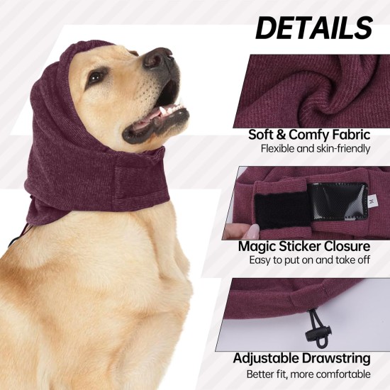 Lelepet Dog Ear Protection, Ear Protection for Dogs, Dog Earmuffs for Noise Reduction, Dog Ear Care, Dog Neck and Ear Warmers for Dogs, Soothing Hoodie for Dogs, Grey S Lelepet Dog Ear Protection, Ear Protection for Dogs, Dog Earmuffs for Noise Reduction, Dog Ear Care, Dog Neck and Ear Warmers for Dogs, Soothing Hoodie for Dogs, Grey S