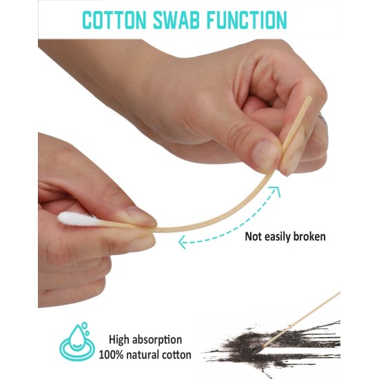 Long Q Tips Bamboo Cotton Buds for Ears, Long Cotton Buds for Dog Ear Cleaning, Cat and Dog Ear Cleaner, Cotton Buds 600 Pieces Long Q Tips Bamboo Cotton Buds for Ears, Long Cotton Buds for Dog Ear Cleaning, Cat and Dog Ear Cleaner, Cotton Buds 600 Pieces