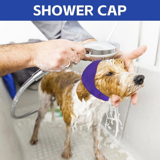 MANON ROSA Dog Swim Caps, Waterproof All-Weather Scarf for Bathing, Rainy Days, Swimming, Ear Protection and Travel Accessories for Small Medium Large Dogs, Puppies, 2 Pack (1 x MANON ROSA Dog Swim Caps, Waterproof All-Weather Scarf for Bathing, Rainy Days, Swimming, Ear Protection and Travel Accessories for Small Medium Large Dogs, Puppies, 2 Pack (1 x