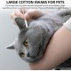 MEMOFYND 200 Pcs Pet Ear Cleaning Cotton Buds with 20 Gloves Large Pet Cotton Buds for Pet Cleaning MEMOFYND 200 Pcs Pet Ear Cleaning Cotton Buds with 20 Gloves Large Pet Cotton Buds for Pet Cleaning