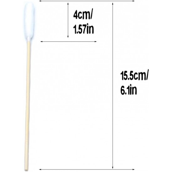 MZQSIY 100pcs Pet Ear Cleaners Bamboo Cotton Buds 15.5cm Upgraded Long Stick Wax Remover Itchy Ears Cleaning Swabs for Cleaning Animals Infection MZQSIY 100pcs Pet Ear Cleaners Bamboo Cotton Buds 15.5cm Upgraded Long Stick Wax Remover Itchy Ears Cleaning Swabs for Cleaning Animals Infection