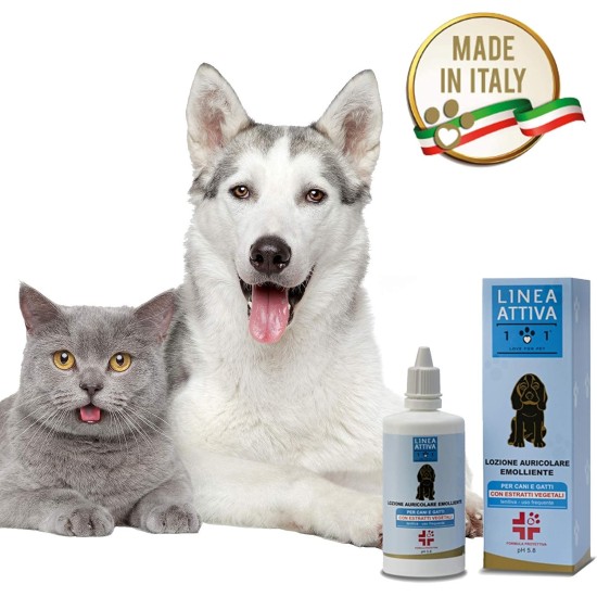 Natural and Herbal Ear Cleaner 100 ml for Odours, Blockages, Irritation, Attraction and Scuffs - for Cleaning Dogs and Cats - Line 101 Natural and Herbal Ear Cleaner 100 ml for Odours, Blockages, Irritation, Attraction and Scuffs - for Cleaning Dogs and Cats - Line 101