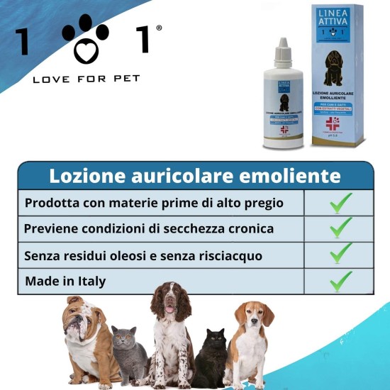 Natural and Herbal Ear Cleaner 100 ml for Odours, Blockages, Irritation, Attraction and Scuffs - for Cleaning Dogs and Cats - Line 101 Natural and Herbal Ear Cleaner 100 ml for Odours, Blockages, Irritation, Attraction and Scuffs - for Cleaning Dogs and Cats - Line 101