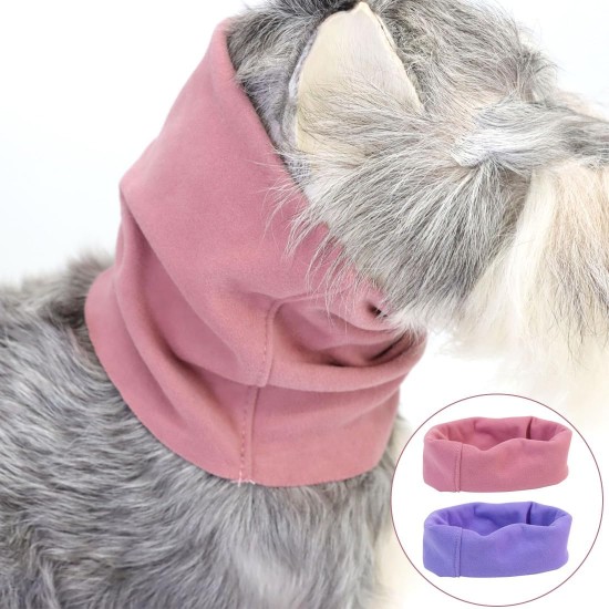 Neck and Ear Warmers for Dogs, Pack of 2 Soothing Earmuffs for Dogs, Noise Protection, Care, Bathing, for Comfort, Anxiety, Bathing, Care, Purple, Pink, S (17 x 12 x 0.5 cm) Neck and Ear Warmers for Dogs, Pack of 2 Soothing Earmuffs for Dogs, Noise Protection, Care, Bathing, for Comfort, Anxiety, Bathing, Care, Purple, Pink, S (17 x 12 x 0.5 cm)