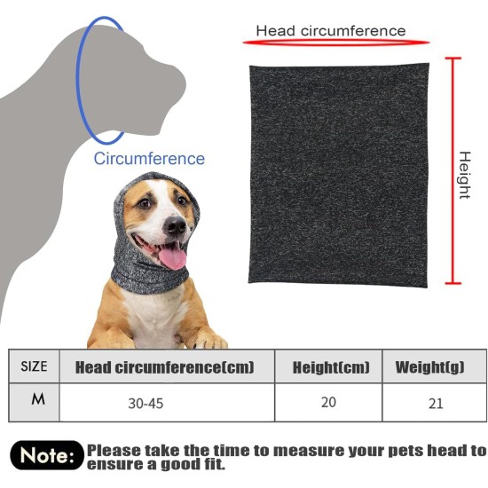 Norhogo Multifunctional Soft Pet Earmuffs for Dogs, Earmuffs, Noise Protection, Neck and Ear Warmers, Quiet Earmuffs for Anxiety Relief, Bathing, Grooming for Dog and Cat (Grey Norhogo Multifunctional Soft Pet Earmuffs for Dogs, Earmuffs, Noise Protection, Neck and Ear Warmers, Quiet Earmuffs for Anxiety Relief, Bathing, Grooming for Dog and Cat (Grey