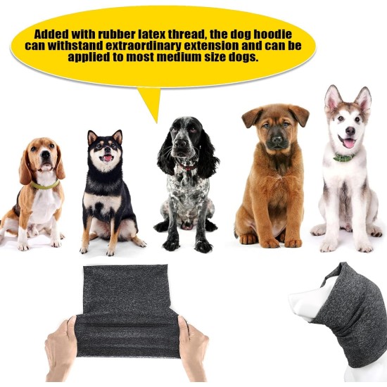 Norhogo Multifunctional Soft Pet Earmuffs for Dogs, Earmuffs, Noise Protection, Neck and Ear Warmers, Quiet Earmuffs for Anxiety Relief, Bathing, Grooming for Dog and Cat (Grey Norhogo Multifunctional Soft Pet Earmuffs for Dogs, Earmuffs, Noise Protection, Neck and Ear Warmers, Quiet Earmuffs for Anxiety Relief, Bathing, Grooming for Dog and Cat (Grey