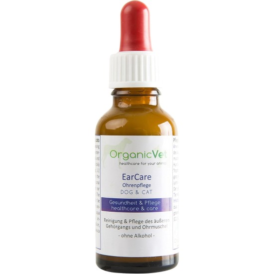 ORGANICVET Ear Care Dog & Cat Ear Care Pack of 1 x 30 ml ORGANICVET Ear Care Dog & Cat Ear Care Pack of 1 x 30 ml