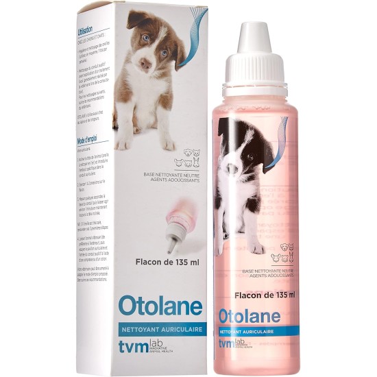 Otolane 135 ml Hygiène et nettoyage des oreilles des chiens, chats et Nac/Tvm Otolane 135 ml Hygiène et nettoyage des oreilles des chiens, chats et Nac/Tvm