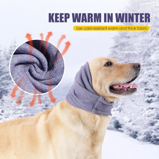 PAWIVID Dog Ear Muffs & No Shake Ear Wrap for Hematoma, Bathing, Drying & Relief of Noise Deficiency - Elastic Ear Protection with Soothing Hoodie Design for Care/Head Ear Protection (Grey, Small) PAWIVID Dog Ear Muffs & No Shake Ear Wrap for Hematoma, Bathing, Drying & Relief of Noise Deficiency - Elastic Ear Protection with Soothing Hoodie Design for Care/Head Ear Protection (Grey, Small)