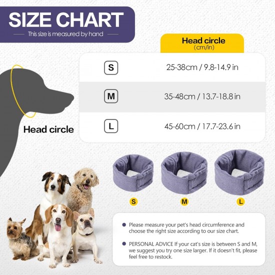 PAWIVID Dog Ear Muffs & No Shake Ear Wrap for Hematoma, Bathing, Drying & Relief of Noise Deficiency - Elastic Ear Protection with Soothing Hoodie Design for Care/Head Ear Protection (Grey, Small) PAWIVID Dog Ear Muffs & No Shake Ear Wrap for Hematoma, Bathing, Drying & Relief of Noise Deficiency - Elastic Ear Protection with Soothing Hoodie Design for Care/Head Ear Protection (Grey, Small)