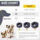 PAWIVID Dog Ear Muffs & No Shake Ear Wrap for Hematoma, Bathing, Drying & Relief of Noise Deficiency - Elastic Ear Protection with Soothing Hoodie Design for Care/Head Ear Protection (Grey, Small) PAWIVID Dog Ear Muffs & No Shake Ear Wrap for Hematoma, Bathing, Drying & Relief of Noise Deficiency - Elastic Ear Protection with Soothing Hoodie Design for Care/Head Ear Protection (Grey, Small)