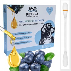 PET SPA 2 in 1 Pet Cotton Buds - Natural and Gentle Ear Cleaner for Dogs and Cats - Removes Earwax Dirt and Odour - Individually Packed for Easy Application - Pack of 50 PET SPA 2 in 1 Pet Cotton Buds - Natural and Gentle Ear Cleaner for Dogs and Cats - Removes Earwax Dirt and Odour - Individually Packed for Easy Application - Pack of 50