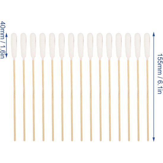 Pack of 100 Cotton Buds for Dogs and Cats, 6 Inch Long Cotton Buds, Pet Extension Cotton Buds for Cleaning Dogs and Cat Ears, Applying Medicine Pack of 100 Cotton Buds for Dogs and Cats, 6 Inch Long Cotton Buds, Pet Extension Cotton Buds for Cleaning Dogs and Cat Ears, Applying Medicine