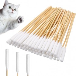 Pack of 100 Dog Cotton Buds Pets Ear Cleaner Long Ear Sticks Dogs Long Stick Bamboo Cotton Buds for Dogs Ear Sticks Cotton Buds Dogs Cats Horses Teeth Cleaning Ear Cleaning Pack of 100 Dog Cotton Buds Pets Ear Cleaner Long Ear Sticks Dogs Long Stick Bamboo Cotton Buds for Dogs Ear Sticks Cotton Buds Dogs Cats Horses Teeth Cleaning Ear Cleaning