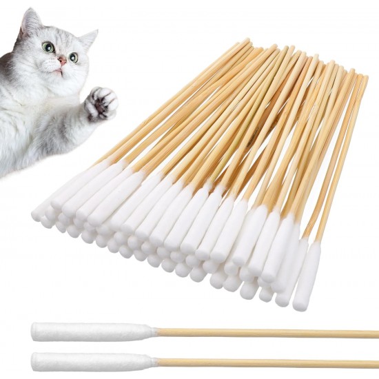 Pack of 100 Dog Cotton Buds Pets Ear Cleaner Long Ear Sticks Dogs Long Stick Bamboo Cotton Buds for Dogs Ear Sticks Cotton Buds Dogs Cats Horses Teeth Cleaning Ear Cleaning Pack of 100 Dog Cotton Buds Pets Ear Cleaner Long Ear Sticks Dogs Long Stick Bamboo Cotton Buds for Dogs Ear Sticks Cotton Buds Dogs Cats Horses Teeth Cleaning Ear Cleaning