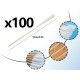 Pack of 100 Ear Cleaning for Dogs, Dogs Cleaning Cotton Buds, 12 cm Ear Cleaning Sticks with Round Tip, Ear Sticks Cotton Buds for Pets, Dogs, Cats Pack of 100 Ear Cleaning for Dogs, Dogs Cleaning Cotton Buds, 12 cm Ear Cleaning Sticks with Round Tip, Ear Sticks Cotton Buds for Pets, Dogs, Cats