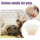Pack of 100 cotton buds for dogs, cotton buds, ear cleaner, 15 cm ear cleaner for pets, cotton buds long, dog ear cleaning sticks, for cleaning the ears of pets Pack of 100 cotton buds for dogs, cotton buds, ear cleaner, 15 cm ear cleaner for pets, cotton buds long, dog ear cleaning sticks, for cleaning the ears of pets