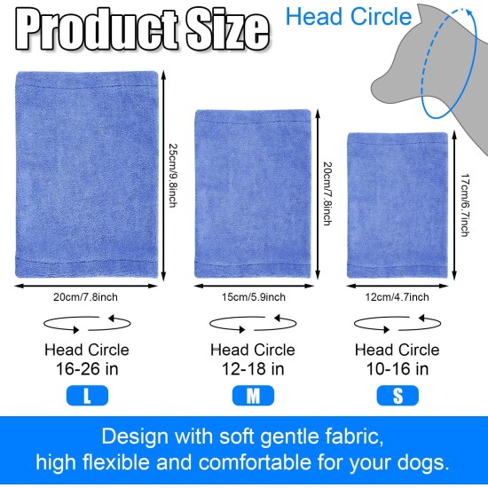 Pack of 2 Dog Ear Protection, No Flap Ear Wraps for Dogs, Noise Cancelling Earmuffs, Head and Ear Protection, Ear Cover Dog for Dogs, Cat Neck and Ear Warmers (Grey & Blue, S) Pack of 2 Dog Ear Protection, No Flap Ear Wraps for Dogs, Noise Cancelling Earmuffs, Head and Ear Protection, Ear Cover Dog for Dogs, Cat Neck and Ear Warmers (Grey & Blue, S)