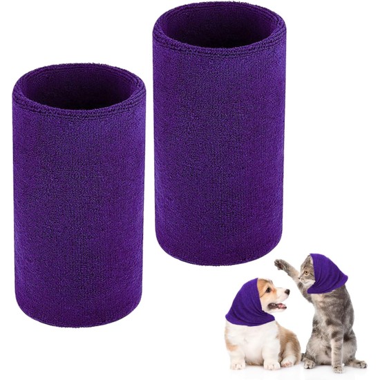 Pack of 2 Soothing Earmuffs for Dogs, Dog Tube Scarf for Neck and Ear Warmers, Dog Scarf for Dogs, Noise Protection, Pet Ear Warmers for Wearing When Bathing, Grooming, S, (Purple) Pack of 2 Soothing Earmuffs for Dogs, Dog Tube Scarf for Neck and Ear Warmers, Dog Scarf for Dogs, Noise Protection, Pet Ear Warmers for Wearing When Bathing, Grooming, S, (Purple)