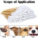 Pack of 200 Cotton Buds for Dogs, Ear Sticks, Dogs, 2 Sizes, Ear Cleaner, Cotton Buds for Dogs, Cats, Horses, Teeth Cleaning, Ear Cleaning Pack of 200 Cotton Buds for Dogs, Ear Sticks, Dogs, 2 Sizes, Ear Cleaner, Cotton Buds for Dogs, Cats, Horses, Teeth Cleaning, Ear Cleaning