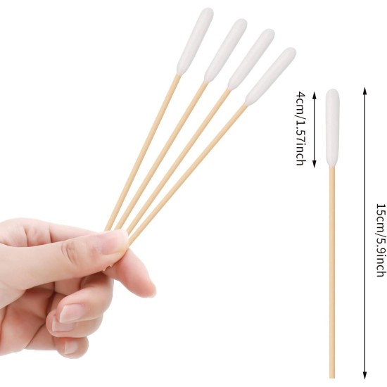 Pack of 200 Dog Cotton Buds Ear Cleaner for Pets Ear Cleaning for Dogs, 15 cm Ear Cleaner Ear Cleaning Sticks for Pets Dog, Cat (4 Packs) Pack of 200 Dog Cotton Buds Ear Cleaner for Pets Ear Cleaning for Dogs, 15 cm Ear Cleaner Ear Cleaning Sticks for Pets Dog, Cat (4 Packs)