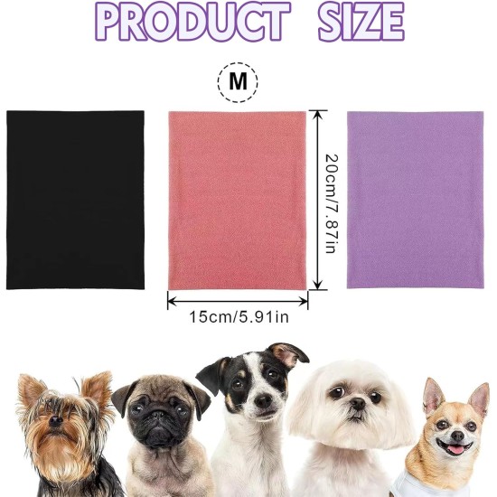 Pack of 3 Earmuffs for Dogs, Soft Cotton Earmuffs for Dogs for Noise Reduction, Relaxation and Warmth in Winter (Medium Size) Pack of 3 Earmuffs for Dogs, Soft Cotton Earmuffs for Dogs for Noise Reduction, Relaxation and Warmth in Winter (Medium Size)