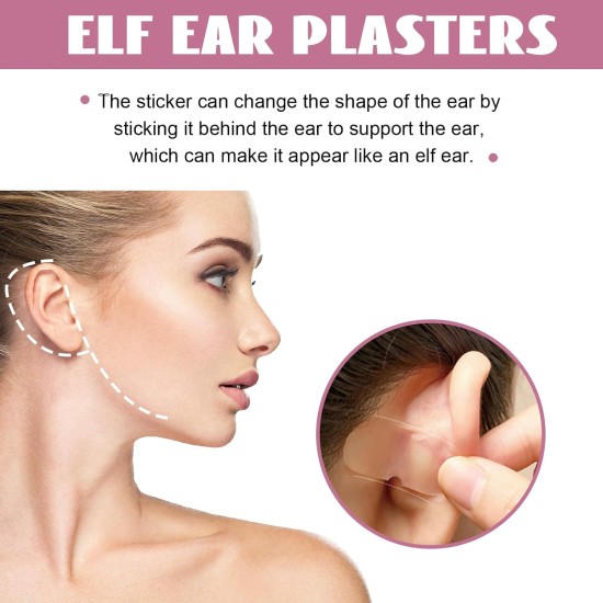 Pack of 30 Cosmetic Ear Corrector Ear Corrector, Self-Adhesive Elf Ear Patches, Concealed Cosmetic Ear Corrector for Protruding Ears Pack of 30 Cosmetic Ear Corrector Ear Corrector, Self-Adhesive Elf Ear Patches, Concealed Cosmetic Ear Corrector for Protruding Ears