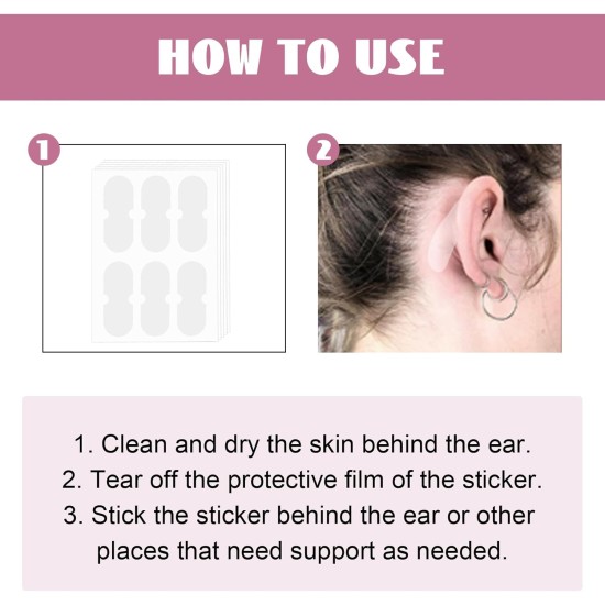 Pack of 30 Cosmetic Ear Corrector Ear Corrector, Self-Adhesive Elf Ear Patches, Concealed Cosmetic Ear Corrector for Protruding Ears Pack of 30 Cosmetic Ear Corrector Ear Corrector, Self-Adhesive Elf Ear Patches, Concealed Cosmetic Ear Corrector for Protruding Ears