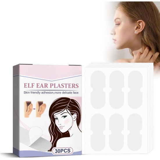 Pack of 30 Cosmetic Ear Corrector Ear Corrector, Self-Adhesive Elf Ear Patches, Concealed Cosmetic Ear Corrector for Protruding Ears Pack of 30 Cosmetic Ear Corrector Ear Corrector, Self-Adhesive Elf Ear Patches, Concealed Cosmetic Ear Corrector for Protruding Ears