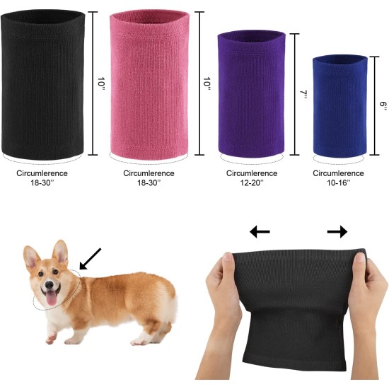 Pack of 4 Ear Protectors for Dogs, Snoods for Dogs, Cotton Material, Without Flap, Earmuffs, Soundproof Earmuffs, Dog Neck and Ear Warmers, Dog Ear Protection for Noise Reduction Pack of 4 Ear Protectors for Dogs, Snoods for Dogs, Cotton Material, Without Flap, Earmuffs, Soundproof Earmuffs, Dog Neck and Ear Warmers, Dog Ear Protection for Noise Reduction